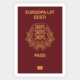 Estonia passport Sticker